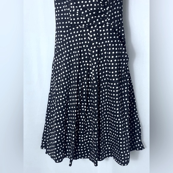 Brand New Jessica Simpson Dress Black with White Polka Dots and Pockets - Picture 8 of 12